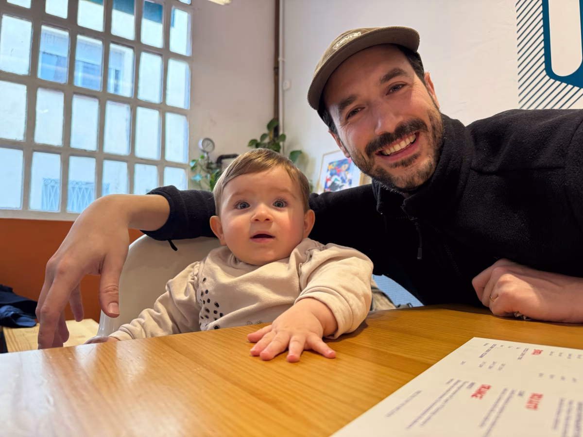 HighCohesion's Juan and his baby daughter